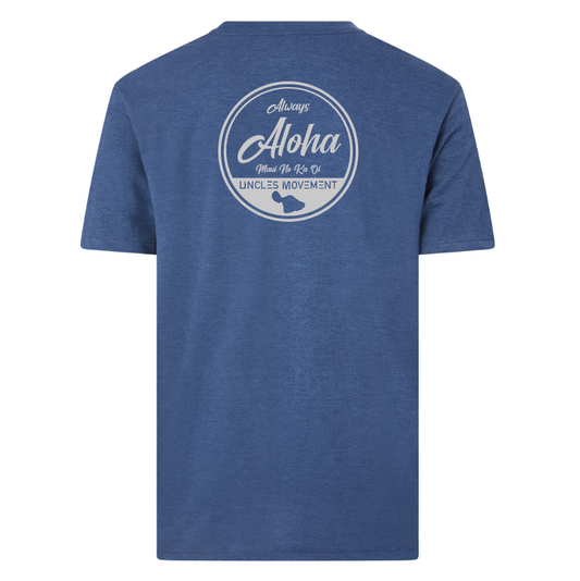 ALWAYS ALOHA TRI BLEND S/S STORM BLUE